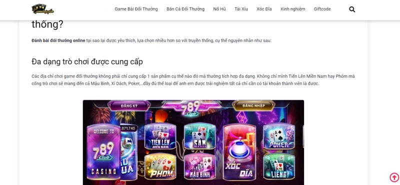 Trò chơi máy đánh bạc trực tuyến trên di động cấp độ Neo79 - Neo79